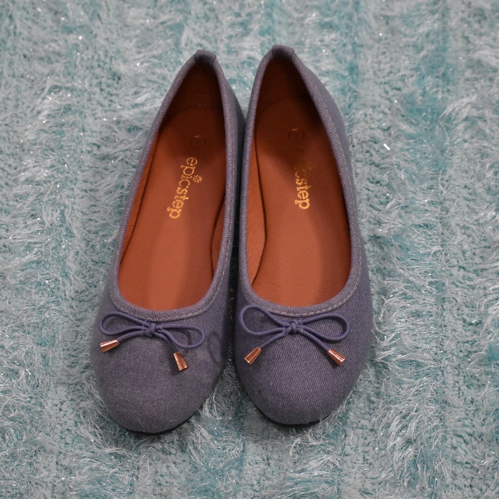 Light Denim Ballet Flats